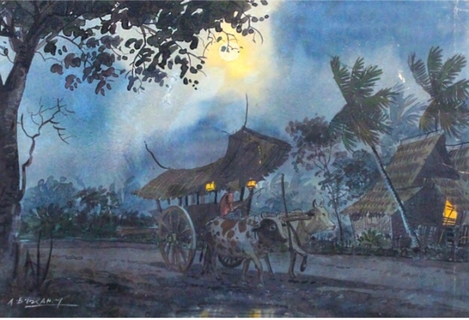 Bull Cart by AB Ibrahim
